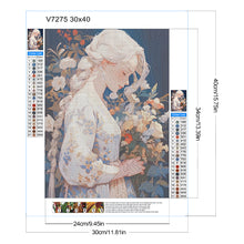 Load image into Gallery viewer, Diamond Painting - Full Round - White-haired Girl (30*40CM)