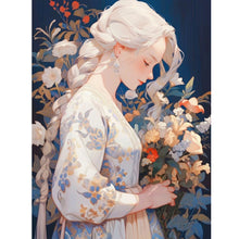 Load image into Gallery viewer, Diamond Painting - Full Round - White-haired Girl (30*40CM)