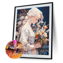 Load image into Gallery viewer, Diamond Painting - Full Round - White-haired Girl (30*40CM)