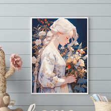 Load image into Gallery viewer, Diamond Painting - Full Round - White-haired Girl (30*40CM)