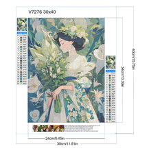 Load image into Gallery viewer, Diamond Painting - Full Round - Bouquet Girl (30*40CM)