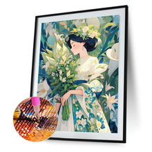 Load image into Gallery viewer, Diamond Painting - Full Round - Bouquet Girl (30*40CM)