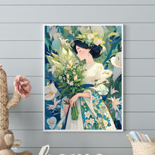 Load image into Gallery viewer, Diamond Painting - Full Round - Bouquet Girl (30*40CM)