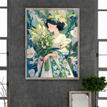 Load image into Gallery viewer, Diamond Painting - Full Round - Bouquet Girl (30*40CM)