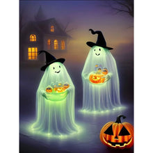 Load image into Gallery viewer, Diamond Painting - Full Round - Halloween Pumpkin Ghost (30*40CM)