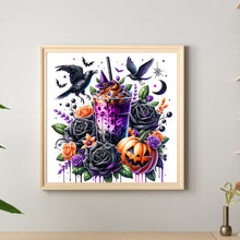 Load image into Gallery viewer, Diamond Painting - Full Round - Iced Coffee and Black Rose (40*40CM)