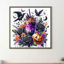 Load image into Gallery viewer, Diamond Painting - Full Round - Iced Coffee and Black Rose (40*40CM)