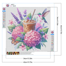 Load image into Gallery viewer, Diamond Painting - Full Round - Coffee and Hydrangea (40*40CM)