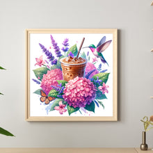 Load image into Gallery viewer, Diamond Painting - Full Round - Coffee and Hydrangea (40*40CM)