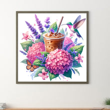 Load image into Gallery viewer, Diamond Painting - Full Round - Coffee and Hydrangea (40*40CM)