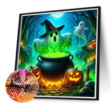Load image into Gallery viewer, Diamond Painting - Full Round - Halloween green ghost (40*40CM)