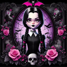 Load image into Gallery viewer, Diamond Painting - Full Round - Halloween Dark Girl (40*40CM)