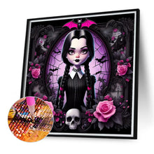 Load image into Gallery viewer, Diamond Painting - Full Round - Halloween Dark Girl (40*40CM)