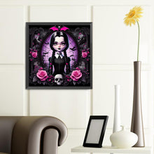 Load image into Gallery viewer, Diamond Painting - Full Round - Halloween Dark Girl (40*40CM)