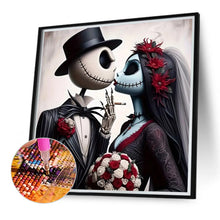 Load image into Gallery viewer, Diamond Painting - Full Round - Halloween skeleton couple (40*40CM)