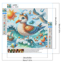 Load image into Gallery viewer, Diamond Painting - Full Round - Sea pigeons (30*30CM)