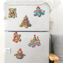 Load image into Gallery viewer, 6Pcs Acrylic Special Shape Cute Girls Fridge Stickers Diamond Art Magnets Decals