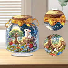 Load image into Gallery viewer, Acrylic Animal Table Top Diamond Painting Ornament Kits Desktop Diamond Art Kits