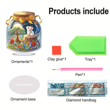 Load image into Gallery viewer, Acrylic Animal Table Top Diamond Painting Ornament Kits Desktop Diamond Art Kits