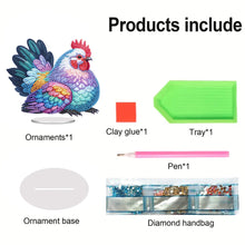 Load image into Gallery viewer, Acrylic Animal Table Top Diamond Painting Ornament Kits Desktop Diamond Art Kits