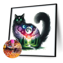 Load image into Gallery viewer, Diamond Painting - Full Square - Mysterious black cat (30*30CM)