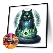 Load image into Gallery viewer, Diamond Painting - Full Square - Mysterious black cat (30*30CM)