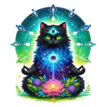 Load image into Gallery viewer, Diamond Painting - Full Square - Mysterious black cat (30*30CM)