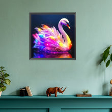 Load image into Gallery viewer, Diamond Painting - Full Round - Neon swan (30*30CM)