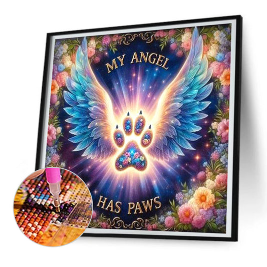 Diamond Painting - Full Round - Paw angel (30*30CM)