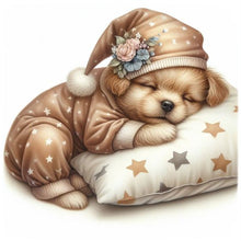 Load image into Gallery viewer, Diamond Painting - Full Round - Dream puppy (30*30CM)