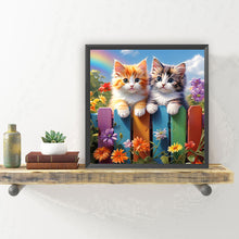 Load image into Gallery viewer, Diamond Painting - Full Round - Garden cat (30*30CM)