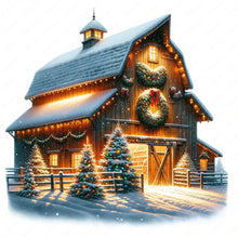 Load image into Gallery viewer, Diamond Painting - Full Round - Christmas cottage (30*30CM)