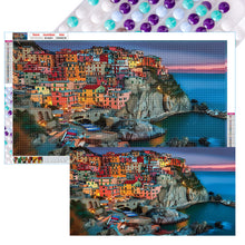 Load image into Gallery viewer, 2pcs Round Diamond Painting Set - Beautiful landscape (70*40CM)