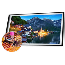 Load image into Gallery viewer, 2pcs Round Diamond Painting Set - Beautiful landscape (70*40CM)
