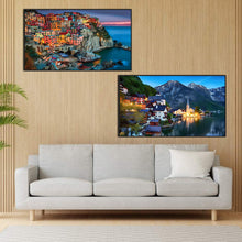 Load image into Gallery viewer, 2pcs Round Diamond Painting Set - Beautiful landscape (70*40CM)