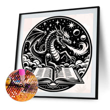 Load image into Gallery viewer, Diamond Painting - Full Round - Dragon reading (40*40CM)