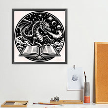 Load image into Gallery viewer, Diamond Painting - Full Round - Dragon reading (40*40CM)