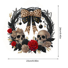 Load image into Gallery viewer, Acrylic Special Shape Skull Rose DIY Diamond Painting Garland Pendant Kit