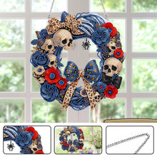 Load image into Gallery viewer, Acrylic Special Shape Halloween Skull DIY Diamond Painting Garland Pendant Kit