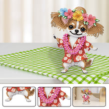 Load image into Gallery viewer, Acrylic Special Shaped Vacation Beach Dog Desktop Shake Head Diamond Art Kit