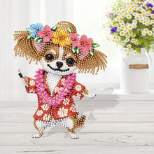 Load image into Gallery viewer, Acrylic Special Shaped Vacation Beach Dog Desktop Shake Head Diamond Art Kit