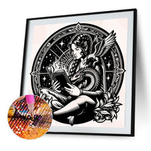 Load image into Gallery viewer, AB Diamond Painting - Full Round - Occult girl and dragon (40*40CM)