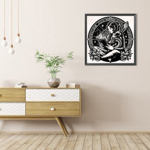 Load image into Gallery viewer, AB Diamond Painting - Full Round - Occult girl and dragon (40*40CM)