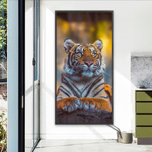 Load image into Gallery viewer, AB Diamond Painting - Full Round - Tiger photo (40*80CM)