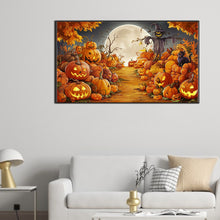 Load image into Gallery viewer, Diamond Painting - Full Round - Halloween pumpkin night (70*40CM)