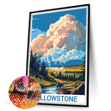 Load image into Gallery viewer, Diamond Painting - Full Round - Yellowstone Park (30*45CM)