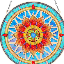 Load image into Gallery viewer, Suncatcher Mandala Diamond Painting Hanging Pendants for Kid Adults DIY Craft