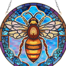 Load image into Gallery viewer, Suncatcher Bee Diamond Painting Hanging Pendants for Kid Adults DIY Craft