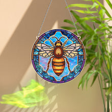 Load image into Gallery viewer, Suncatcher Bee Diamond Painting Hanging Pendants for Kid Adults DIY Craft