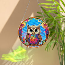 Load image into Gallery viewer, Suncatcher Owl Diamond Painting Hanging Pendants for Kid Adults DIY Craft